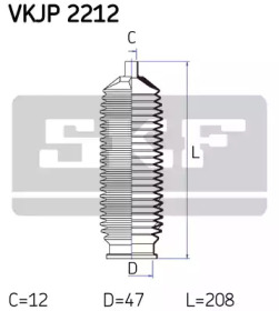 Комплект пыльника SKF VKJP 2212